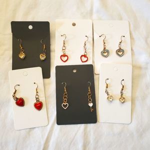 6 for $30 Heart Earring Pack